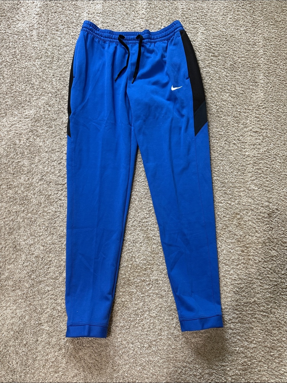 Nike Royal Blue and Black Womens' Large Tall Joggers